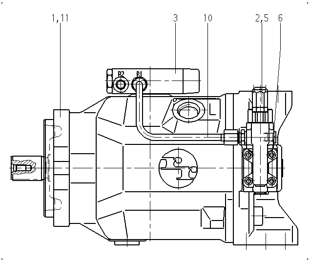 AA10VO100DFSR/31R-PUC62N00-SO591 — Drawing