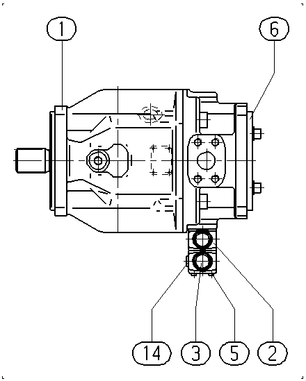 AA10VSO140DFR1/31R-PSB12KD3-SO516 — Drawing