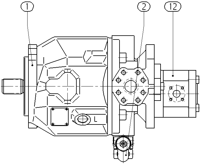 A A10VSO 71 DR /31R-VSA12G40 — Drawing