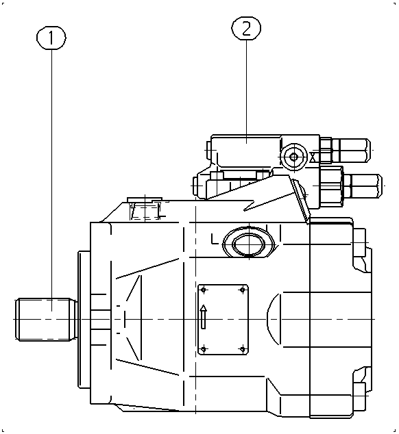 A A10V O 60 DFR /52L-PSC61N00 — Drawing