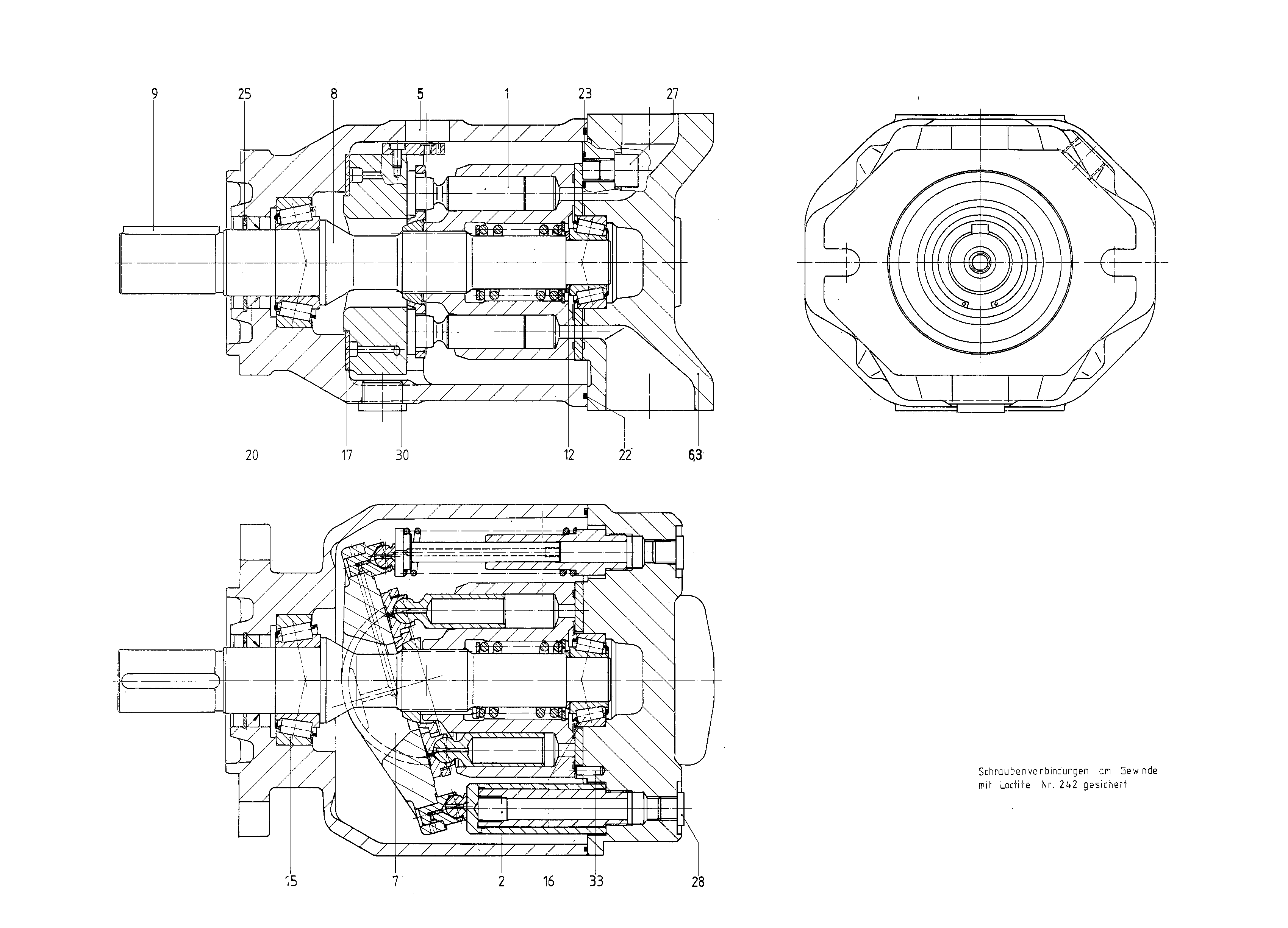 GK A10VSO100 DFE /31R-VSA12N00 LR — Drawing