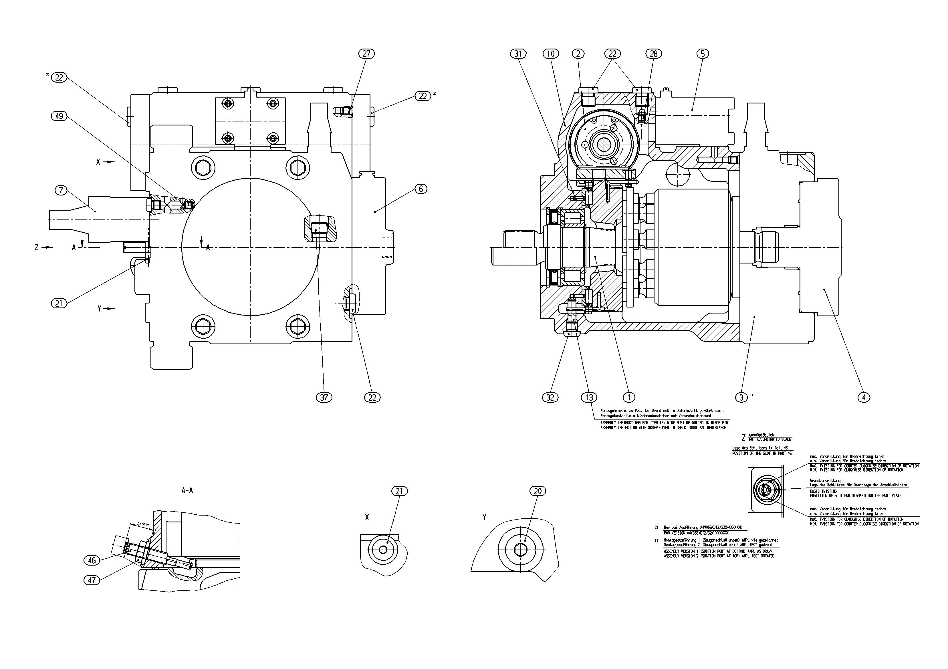 A4VG56EP2DT2/32L-NSC02F015K — Drawing