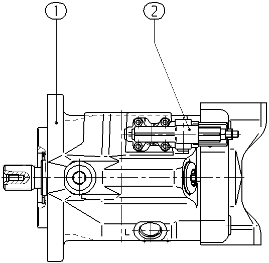 A A10V O 85 DFR1/52L-VSC12N00 E — Drawing