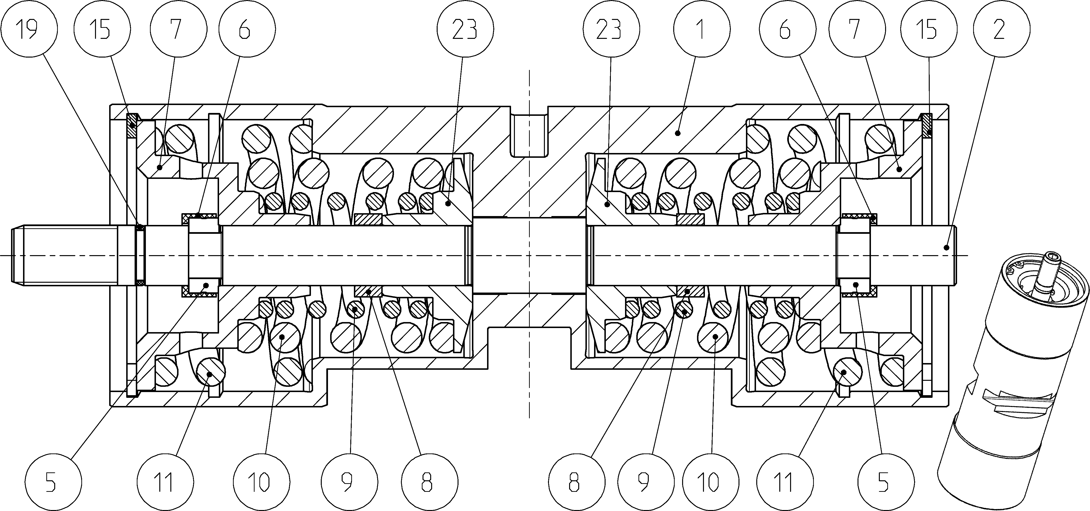 POSITIONING PISTON — Drawing