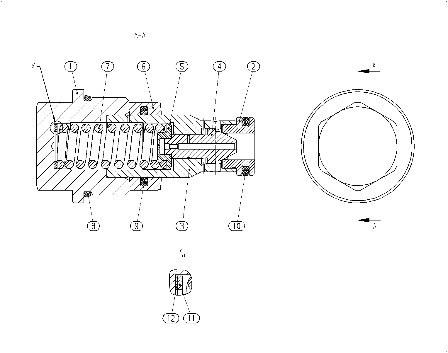 PRESSURE RELIEF VALVE — Drawing
