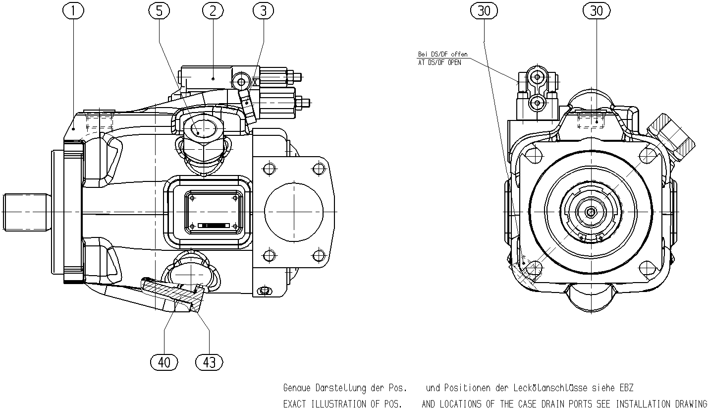 A A10V O 85 DRS /53L-VUD12N00 -SO515 — Drawing