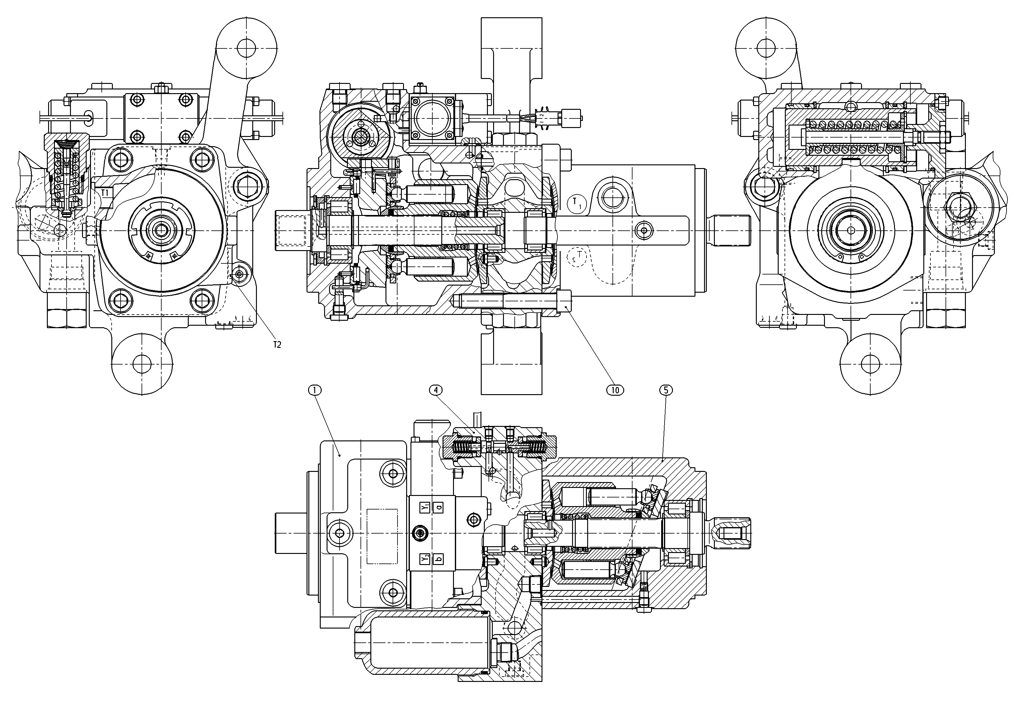 A4VG28EP1/X+A4FM28/X-ECCOM1,5-DFA — Drawing