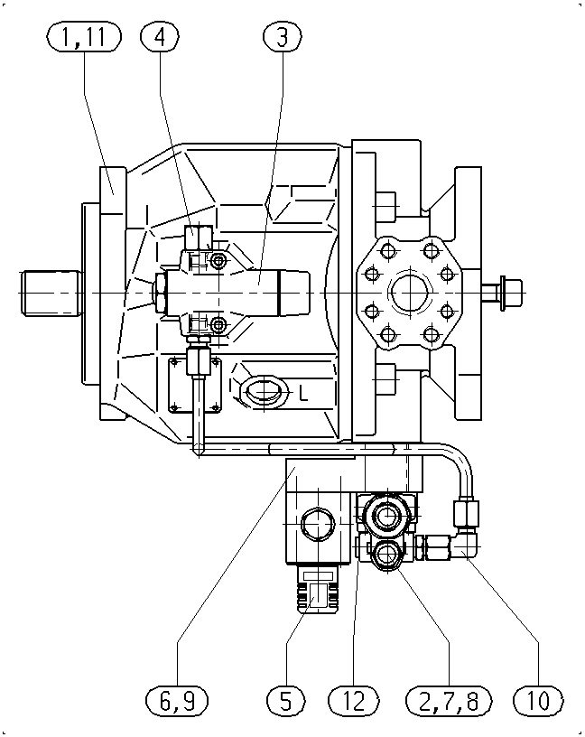 A A10V O 45 DFLR/31R-PSC62K68 -SO108 — Drawing