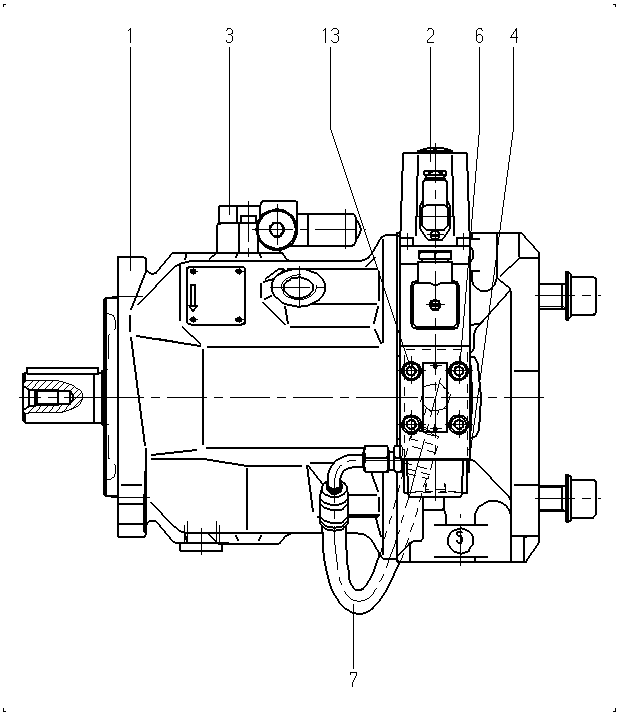 A A10VSO 45 DFEO/31R-PRA12K04 -SO480 — Drawing