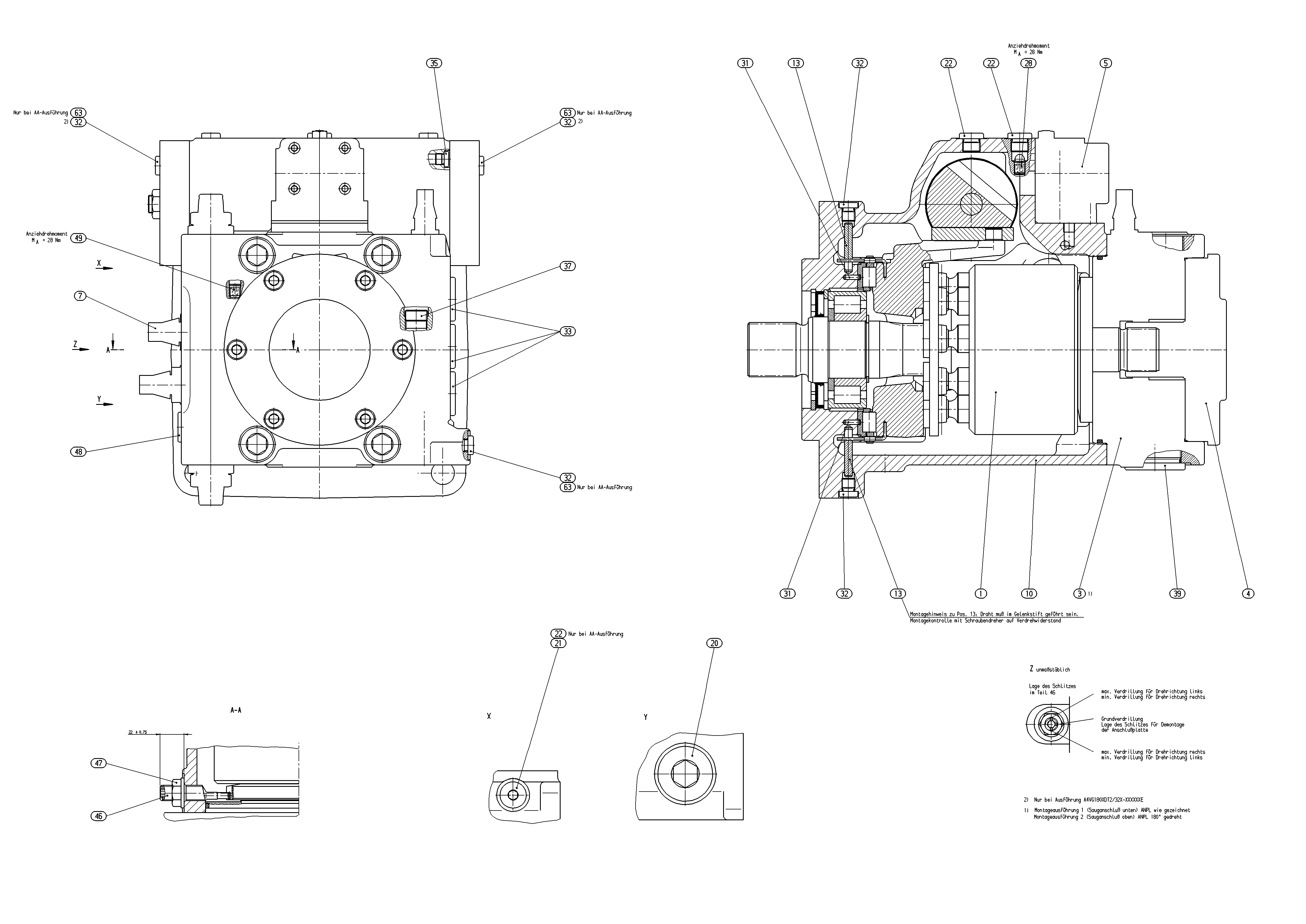 A4VG180EP2D2/32L-NZD02K691E — Drawing