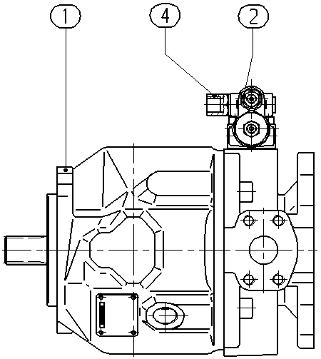 AXIAL-PISTON PUMP — Drawing