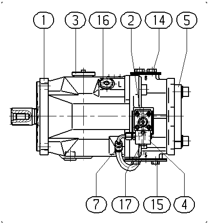 A A10VSO140 DFEH/31R-PPB12KC1 -SO487 — Drawing