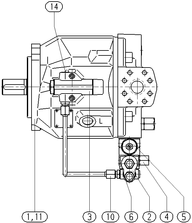 A A10VSO 45 DFLR/31R-PPA12N00 -SO596 — Drawing