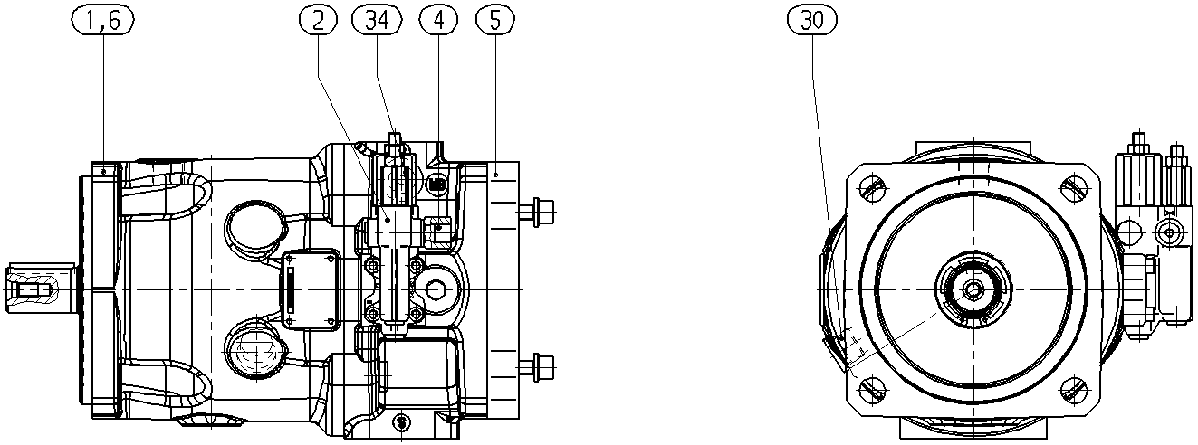 A A10VSO 71 DRS /32R-VPB32UB2 -S2026 — Drawing