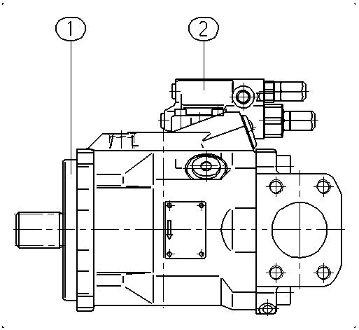 AXIAL-PISTON PUMP — Drawing