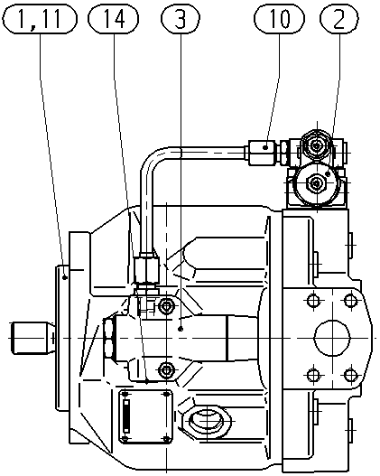A A10V O 45 DFLR/31L-VSC62N00 -SO793 — Drawing