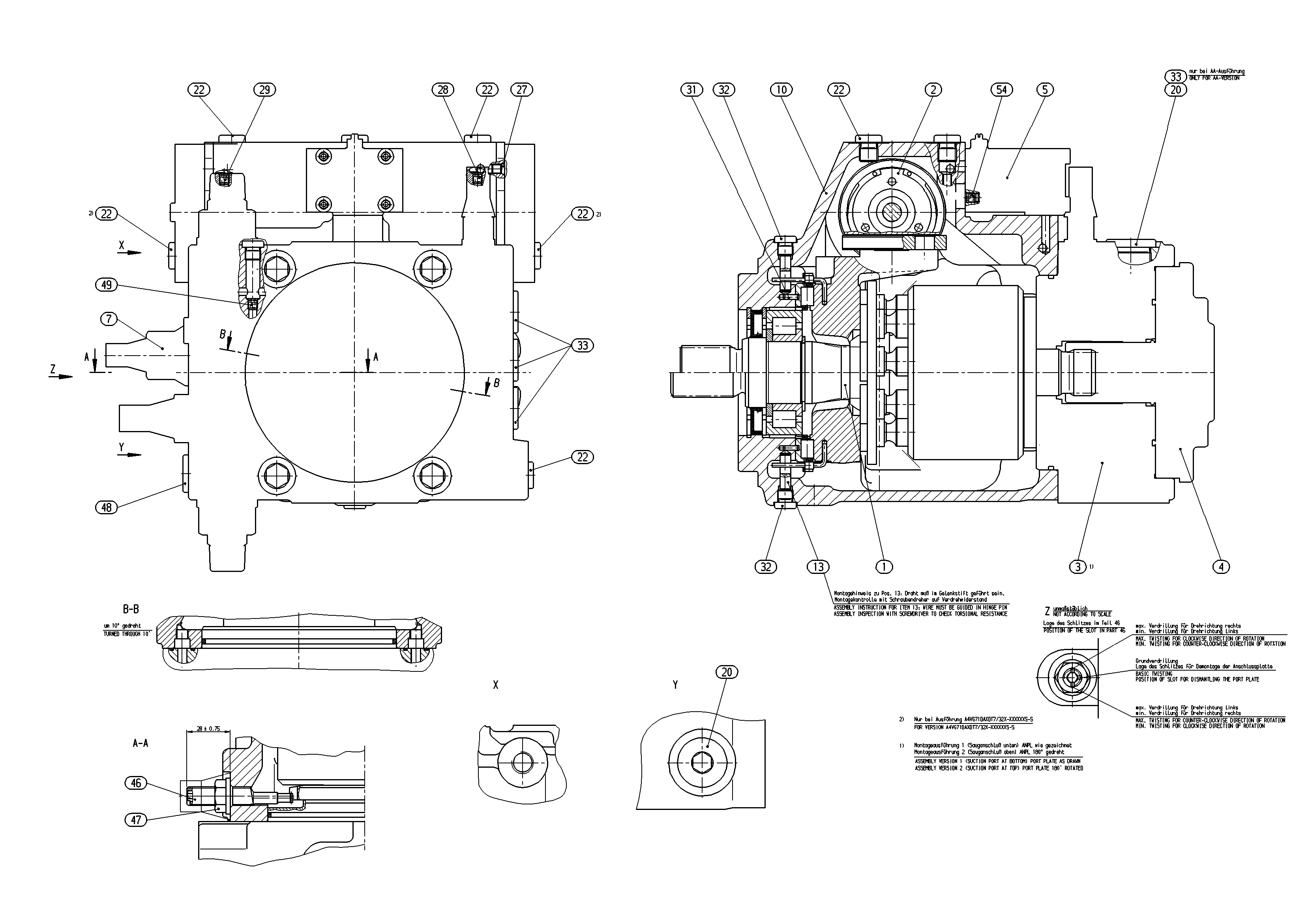 A4VG71DA1D7/32R-NZF02F001SH-S — Drawing