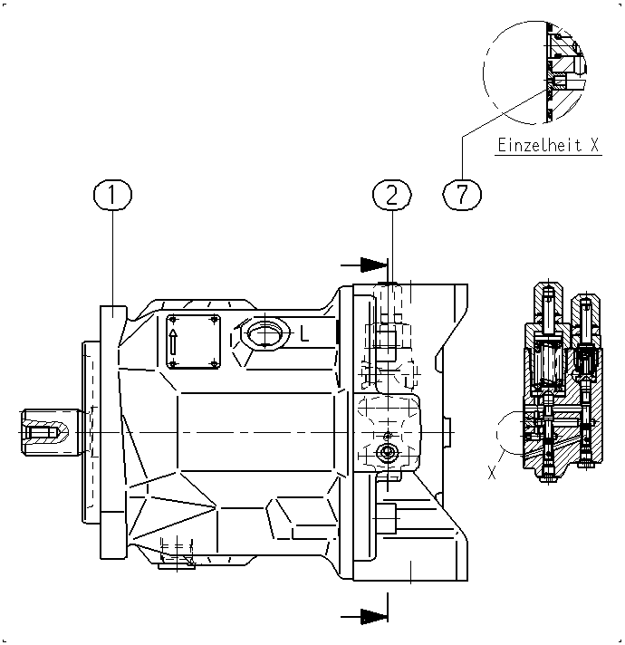 A A10V O 71 DFR1/31L-PSC12N00 -SO903 — Drawing
