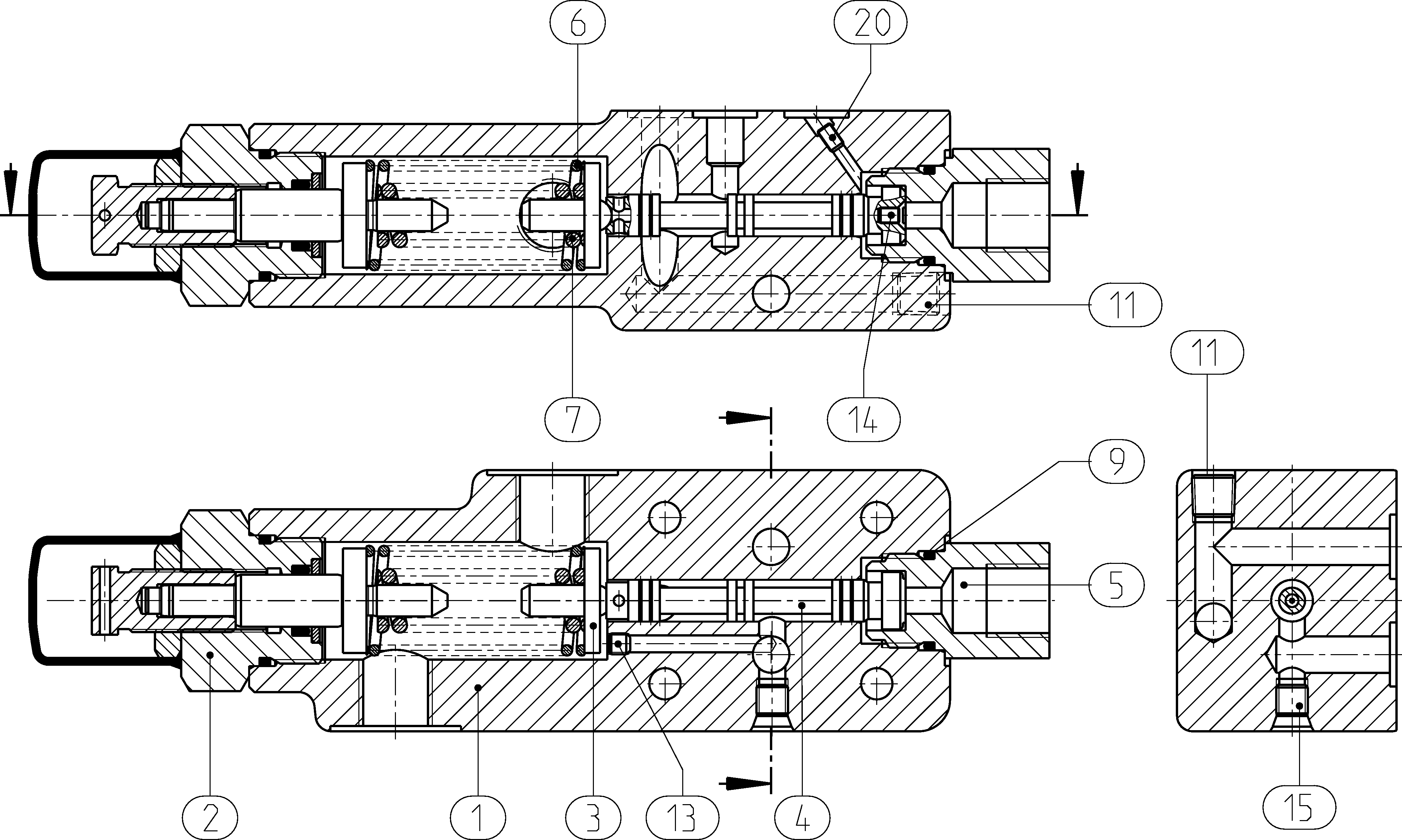 ZAWÓR REGULACYJNY ZVK A4VS DRG/Y F.HD/& — Drawing