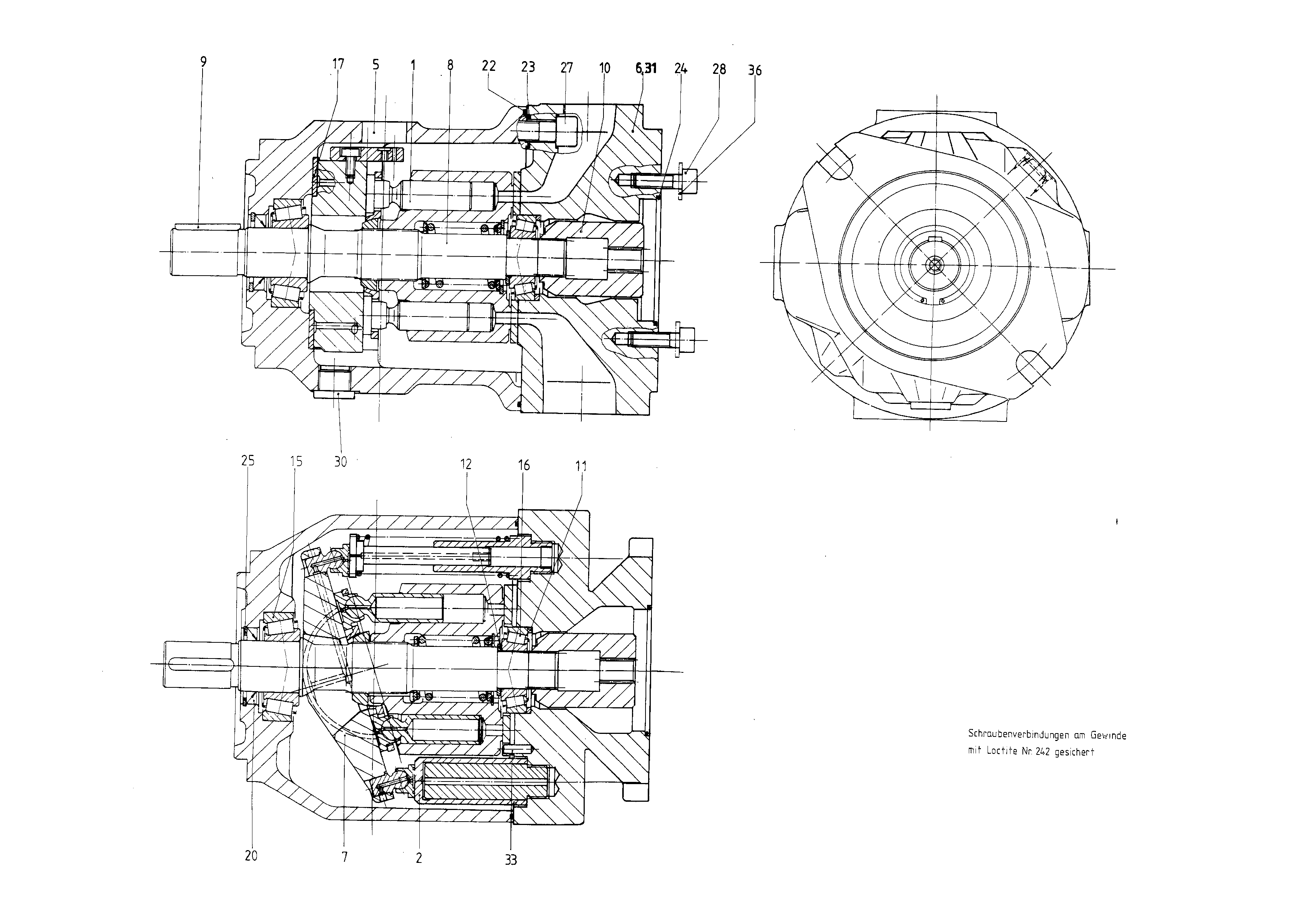 G AA10VSO 71 DFE /31R-VKC62K40 LR — Drawing