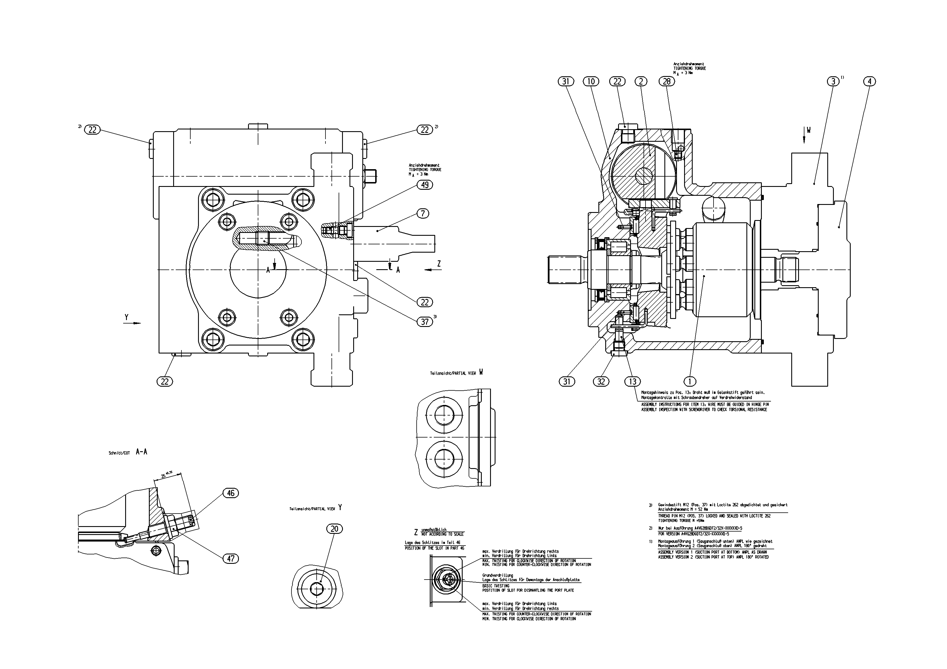 A4VG28DGD2/32R-NSC10F045D-S — Drawing