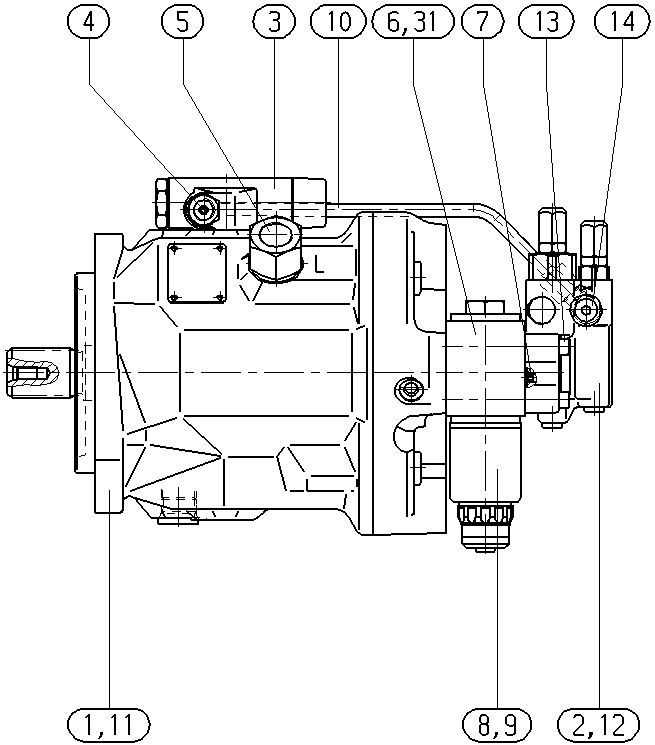 AH A10V O 71 DFLR/31L-VSC43N00 -S1972 — Drawing