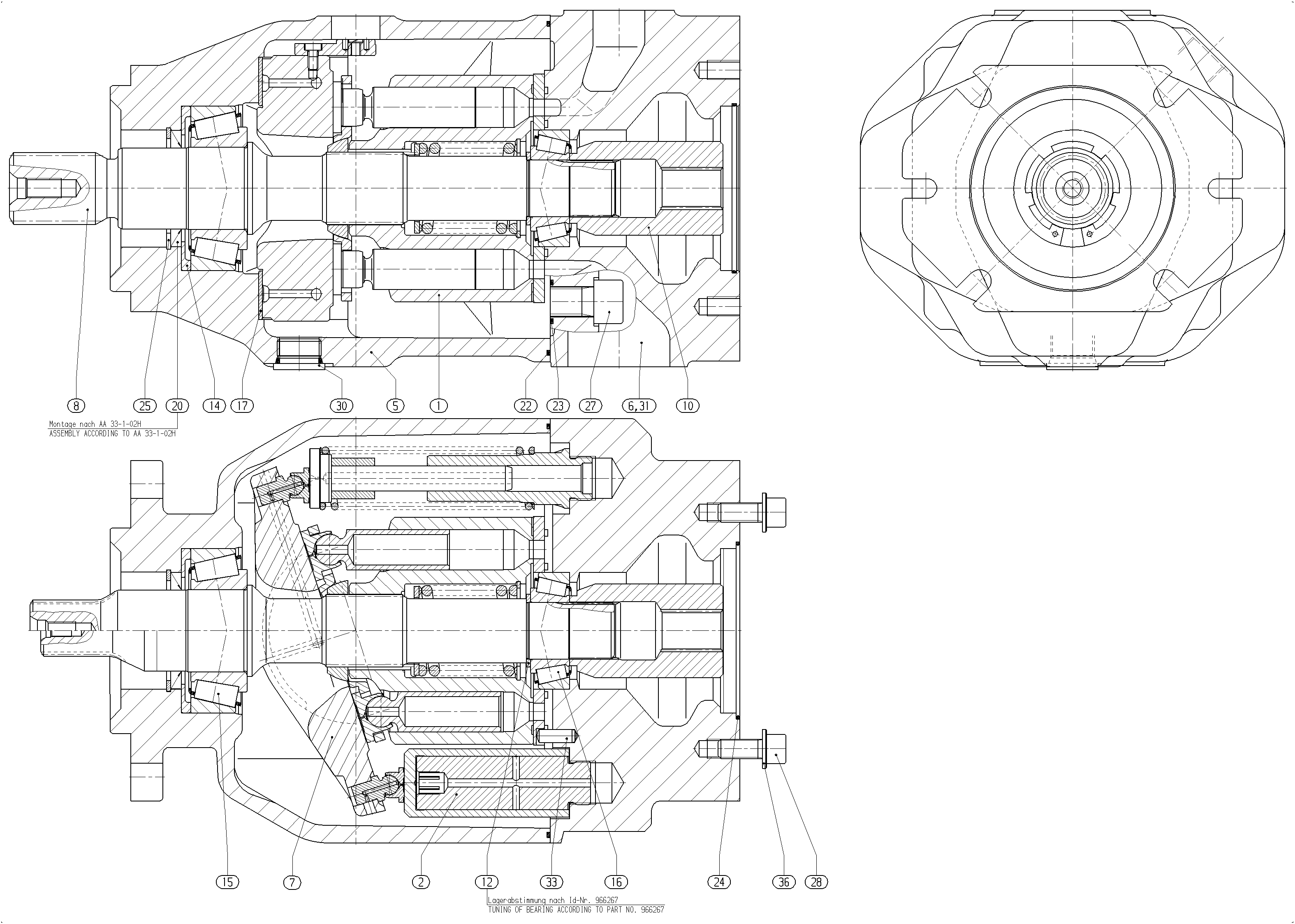 GH A10V O140 OV /31R-VWC12K04 -S3560 — Drawing
