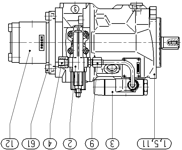 A A10VSO 28 DFLR/31R-VPA12G10 -SO 52 — Drawing