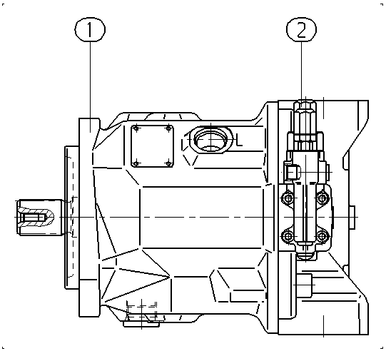 AXIAL-PISTON PUMP — Drawing