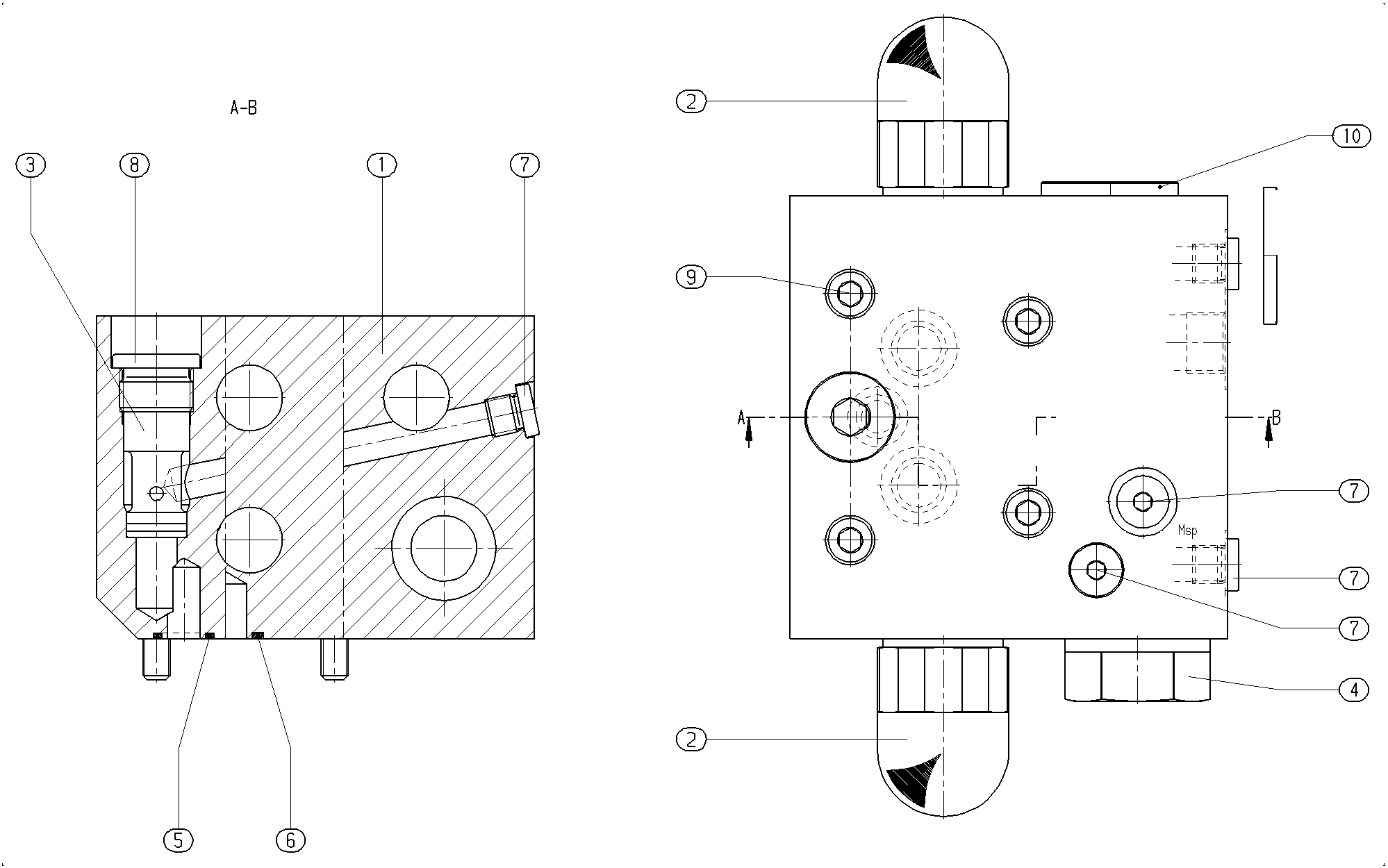 VALVE BLOCK — Drawing