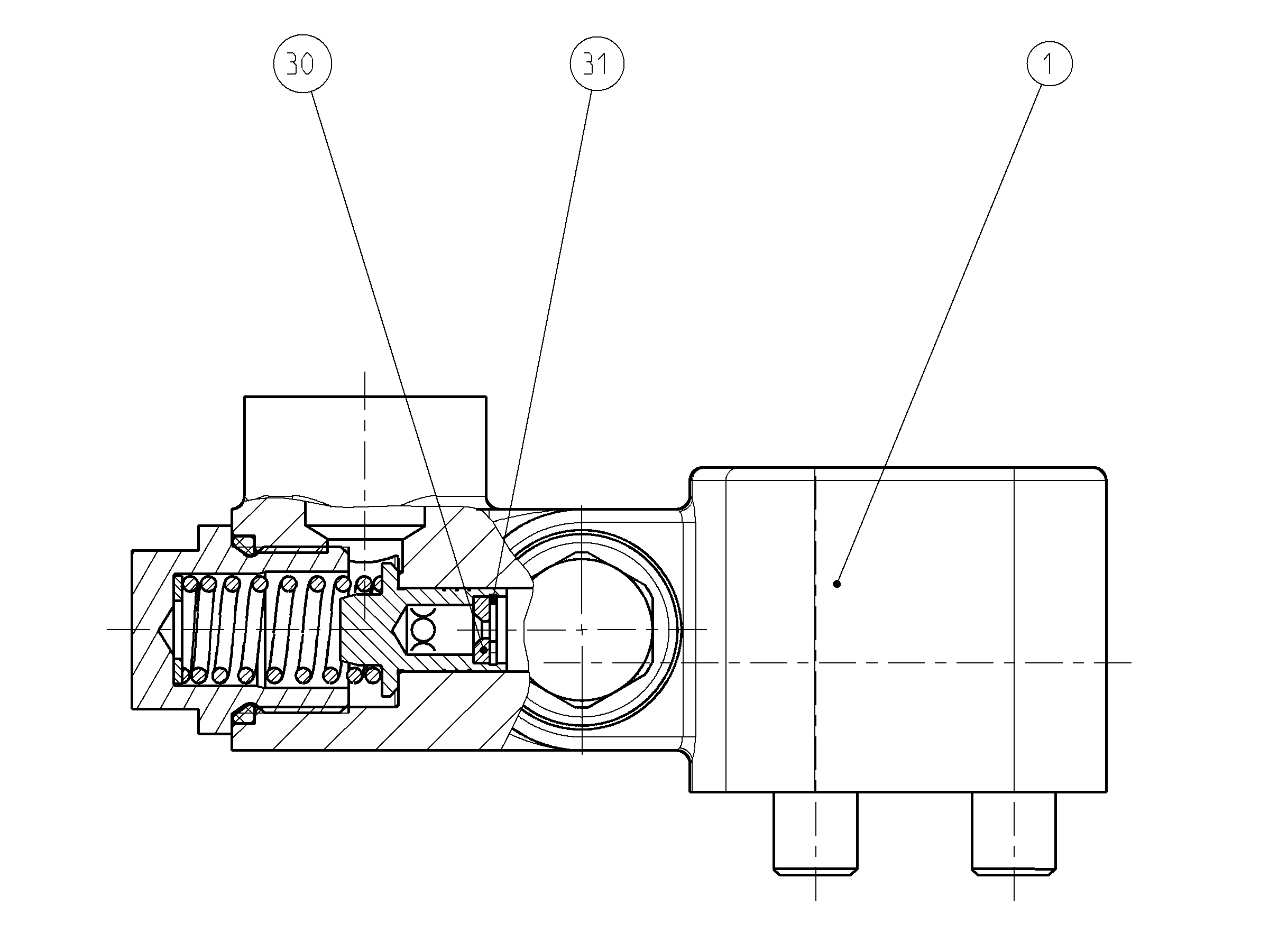 FLUSH/BOOST PRESSURE VALVE — Drawing