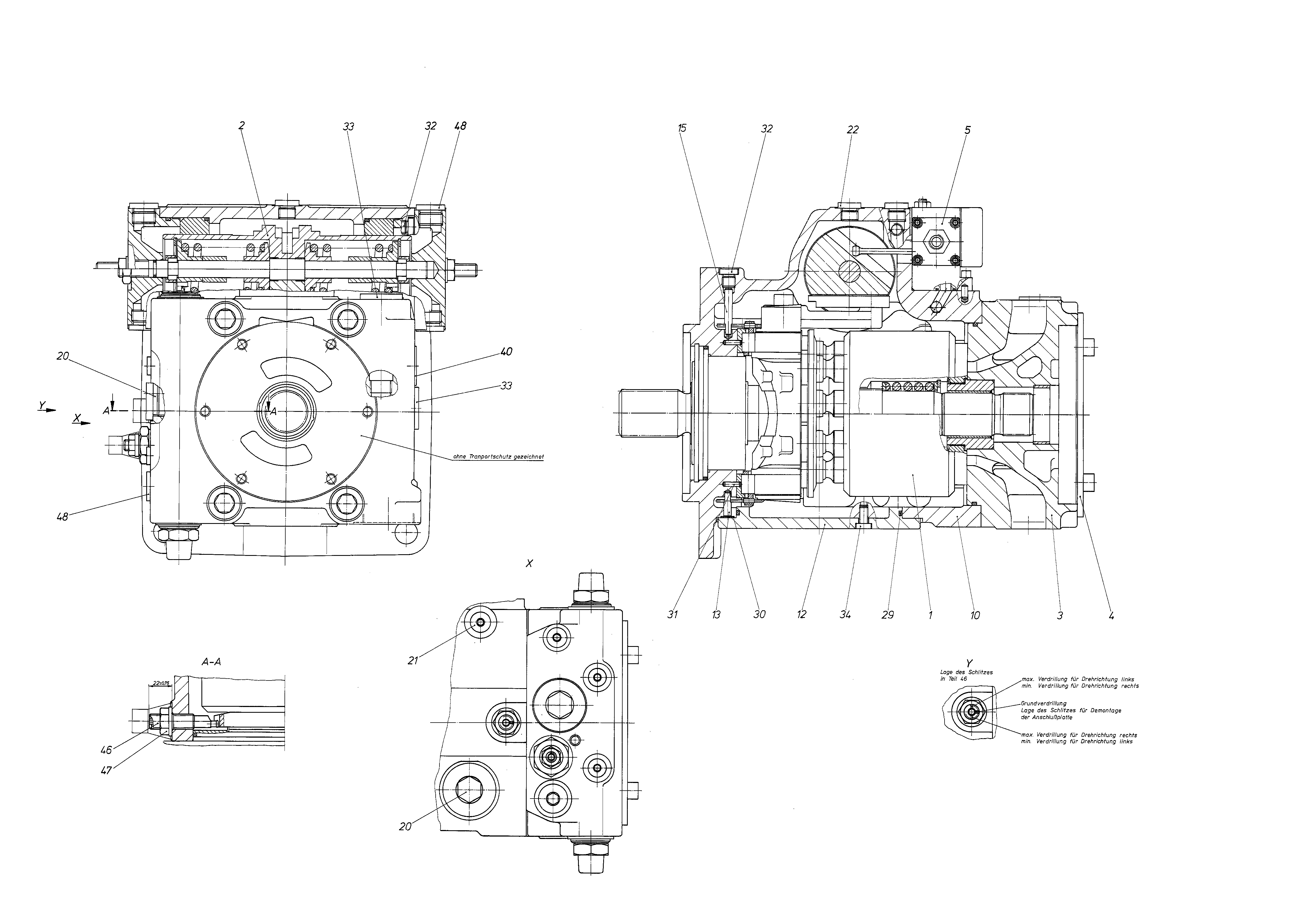 A4VG180HD1/31L-PSD02XXX1S-S-V — Drawing