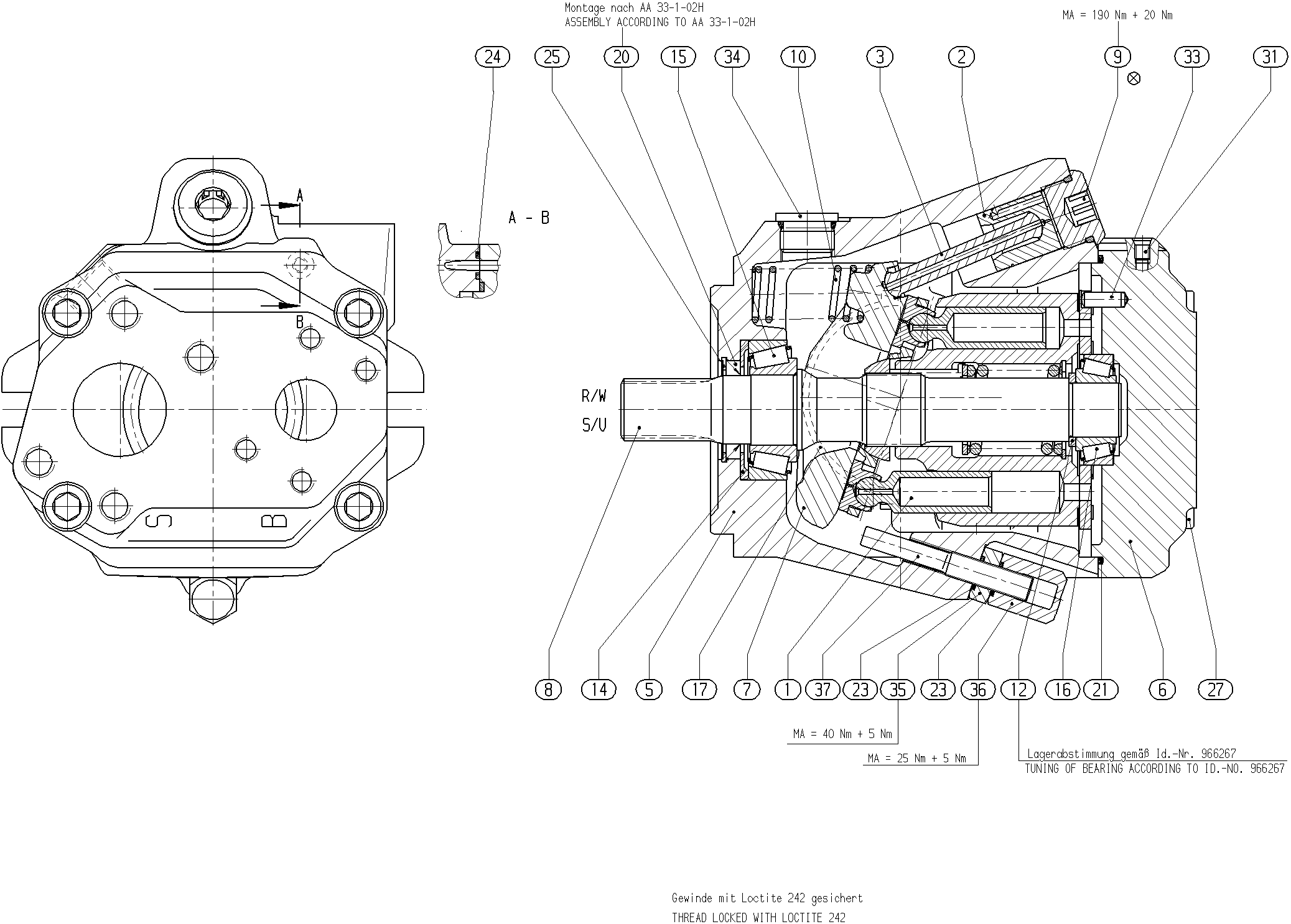 G A10V O 45 OV /52R-VSC11N00 -S1008 — Drawing