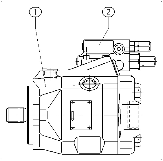 A A10V O 45 DFR /52R-VSC64N00 *GO2* — Drawing