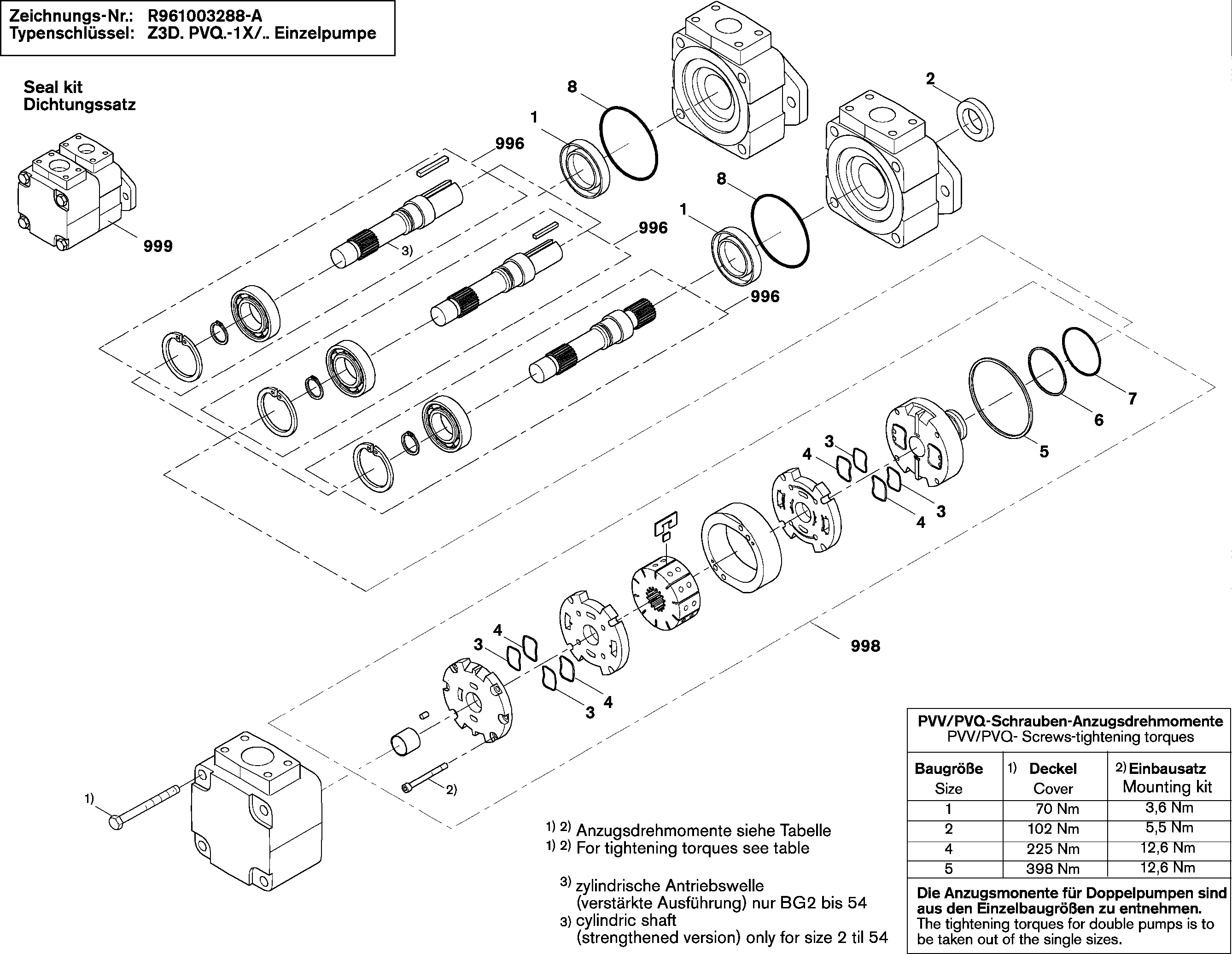 VANE PUMP — Drawing