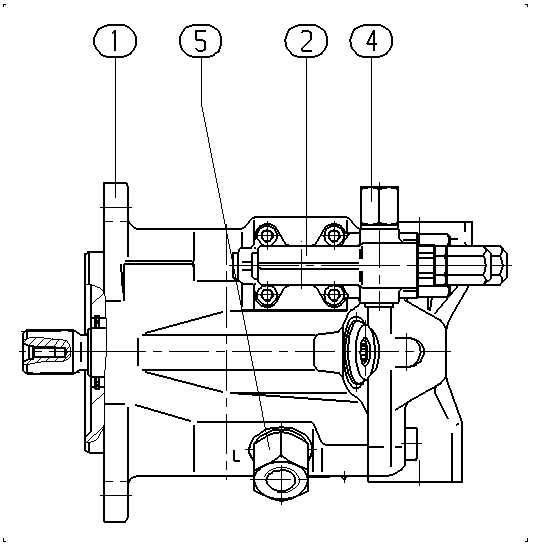 A A10V O 28 DFR /52L-VSC12N00 -SO724 — Drawing