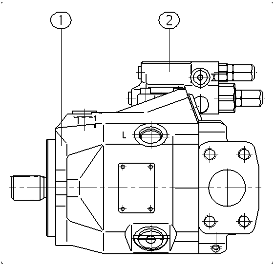 A A10V O 45 DRG /52R-PSC62N00 -S1859 — Drawing