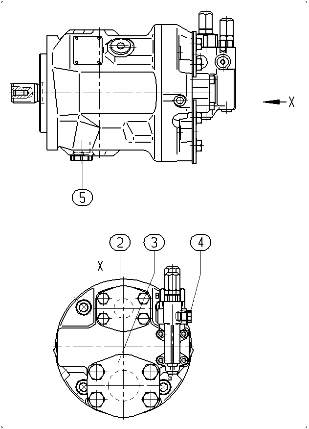 ALA10VO45DFR1/31L-VSC11N00-S1974 — Drawing