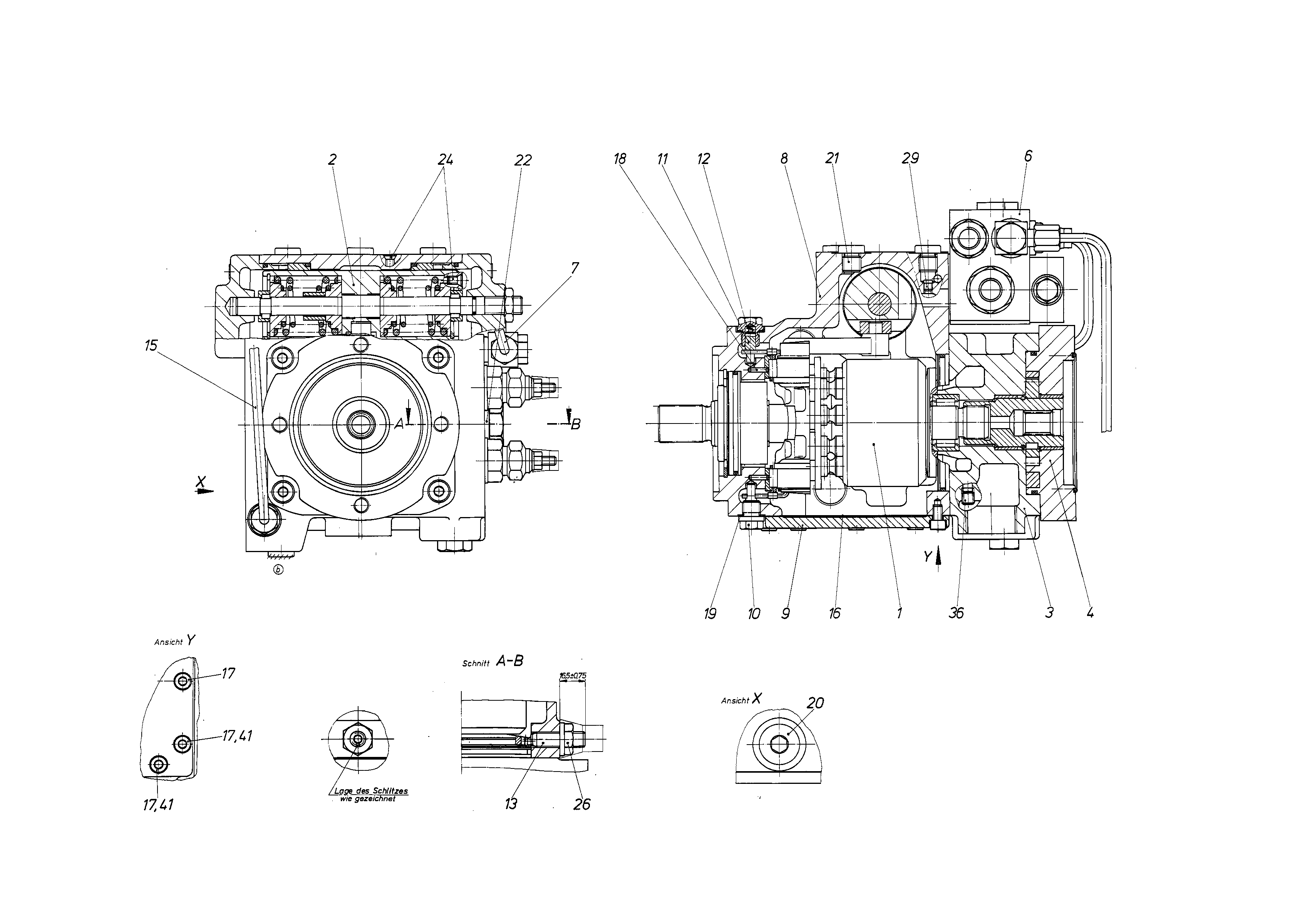 A4VG28MS1/30R-PZC10F011D — Drawing