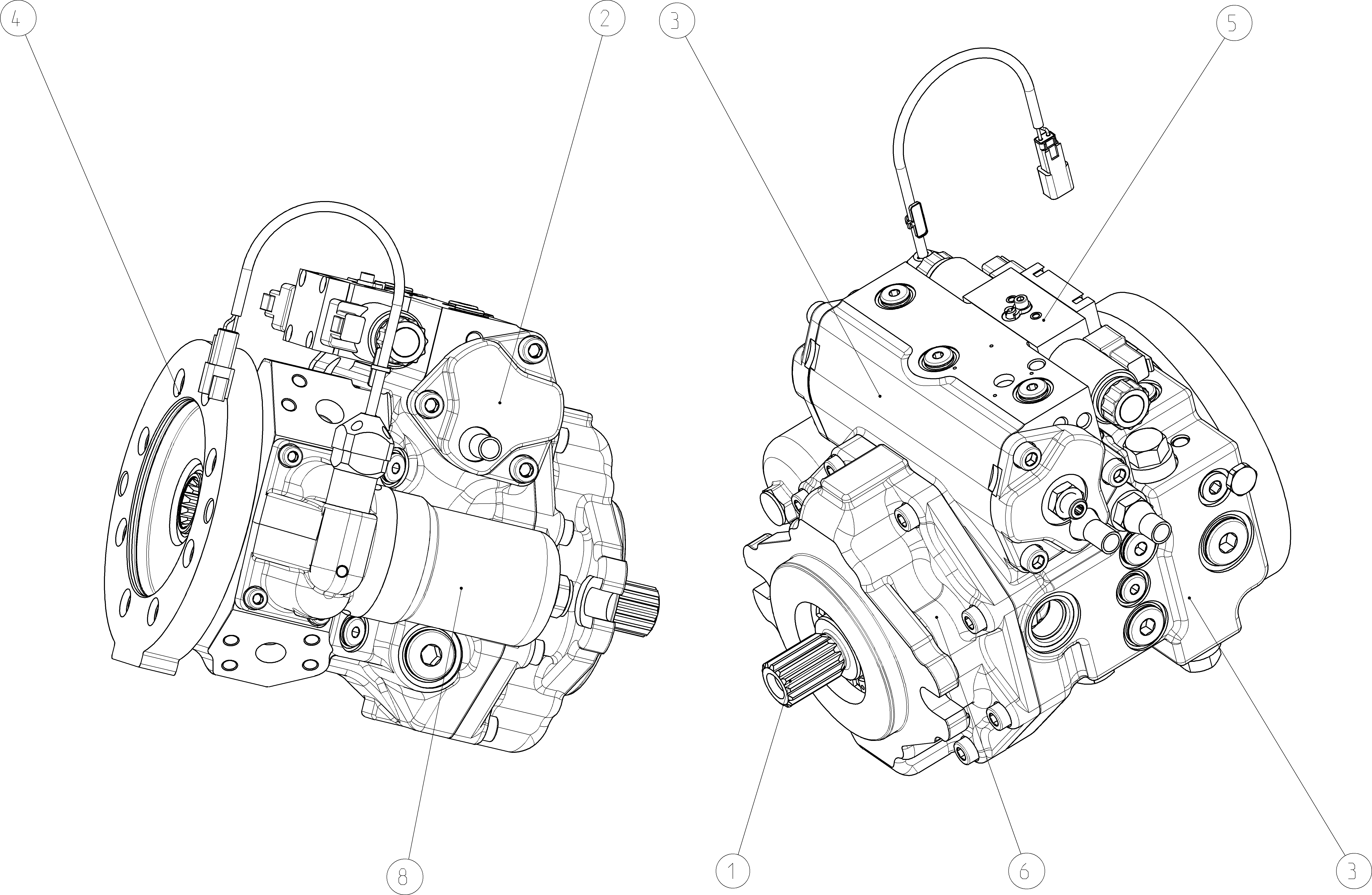 AXIAL-PISTON PUMP — Drawing