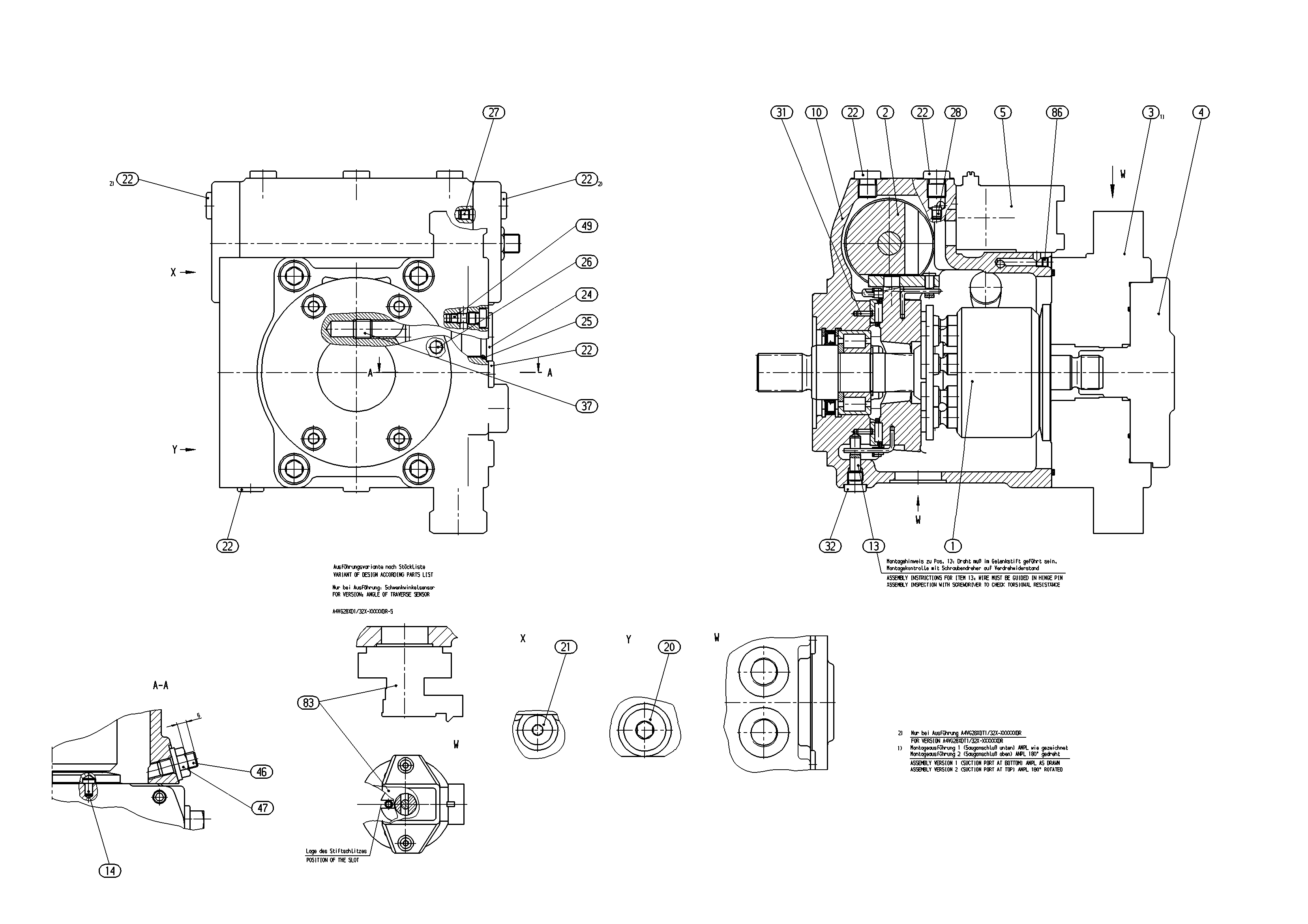 A4VG28EP2D1/32R-NSC10F006DRH — Drawing