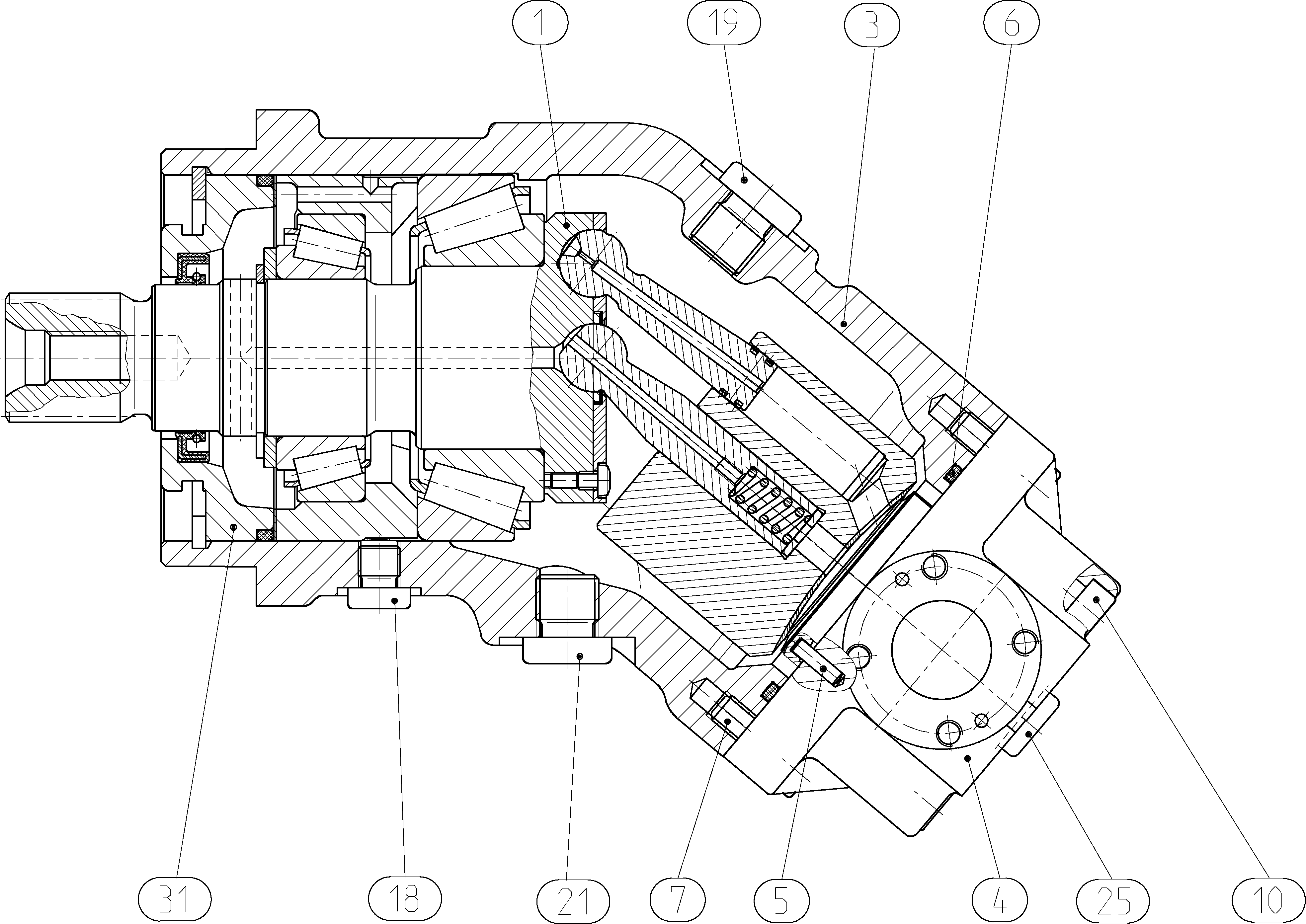 AXIAL-PISTON PUMP — Drawing