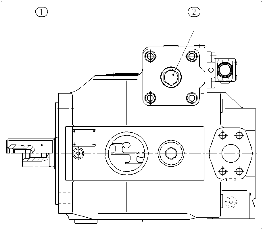 A A4VSO 250 DRG /30R-VZB25UB3 — Drawing
