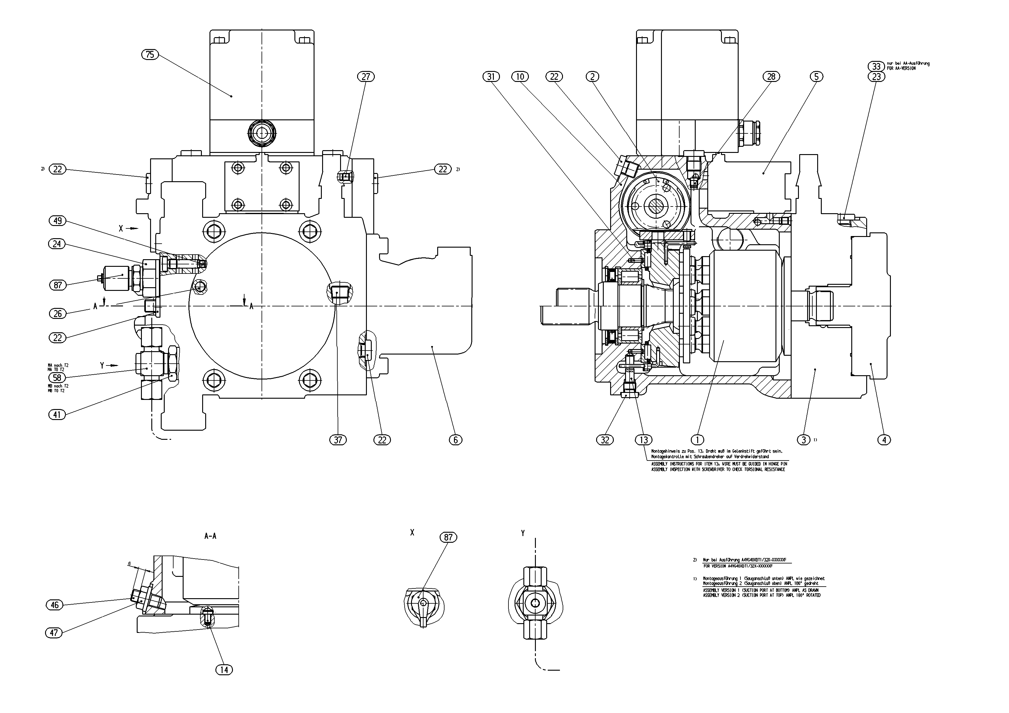 A4VG40EP4DM1/32R-NZC02F00XMH-S — Drawing