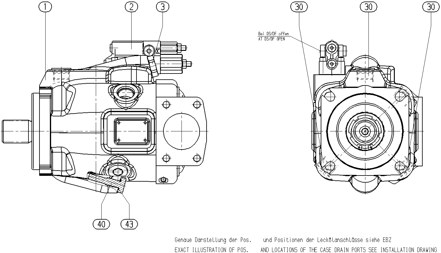 A A10VNO 28 DR /53R-VTE12N00 -S2829 — Drawing