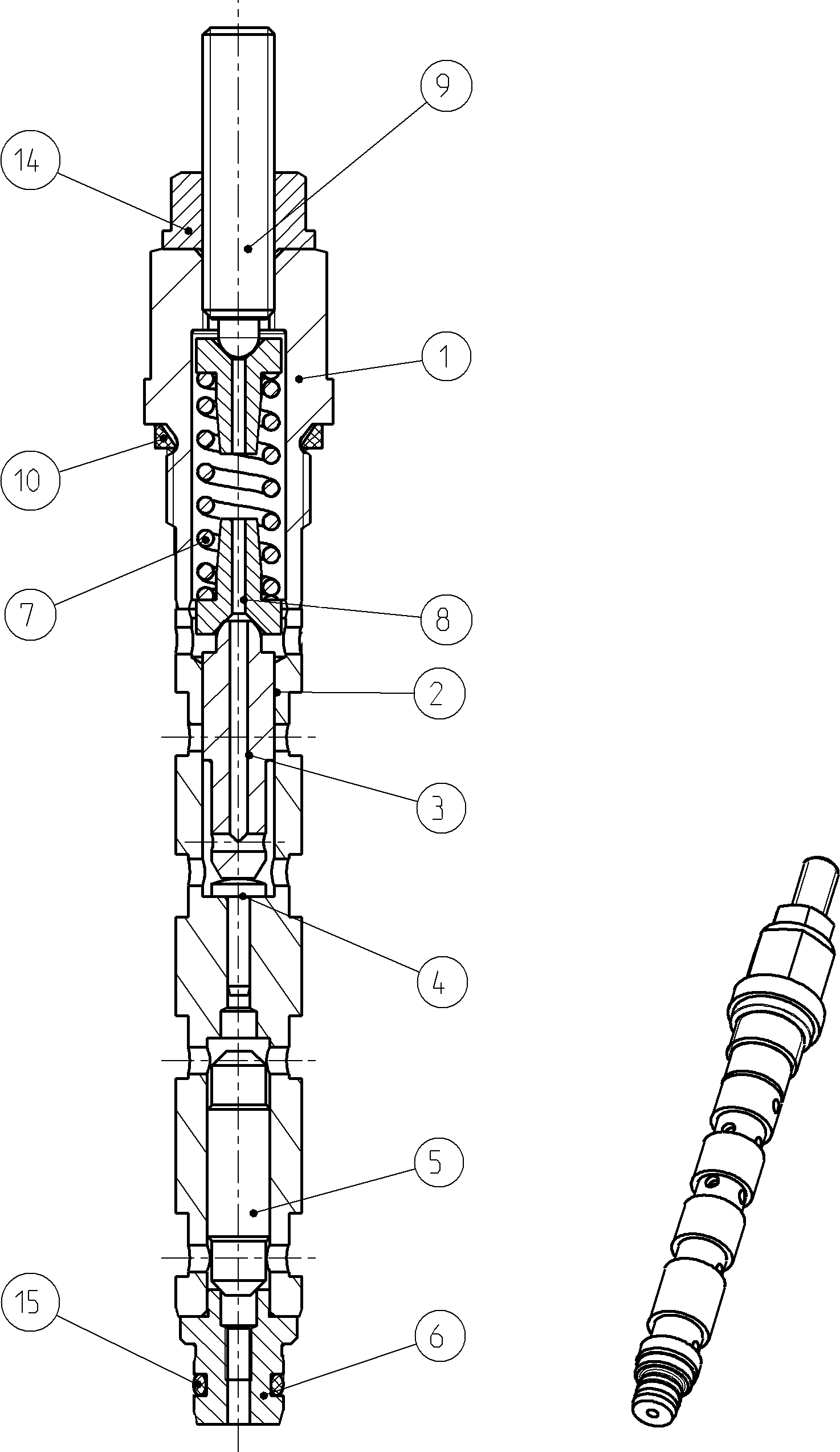 PRESSURE CUT-OFF VALVE — Drawing