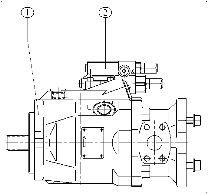 A A10V O 60 DFR /52L-PWC62K01 — Drawing