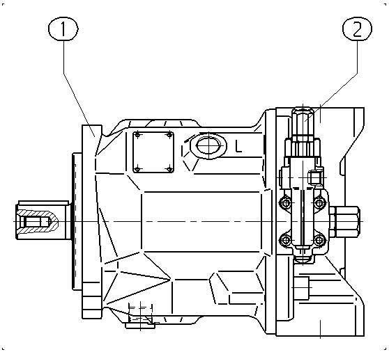 A A10VSO 71 DFR1/31R-PPA12N00 -S1439 — Drawing