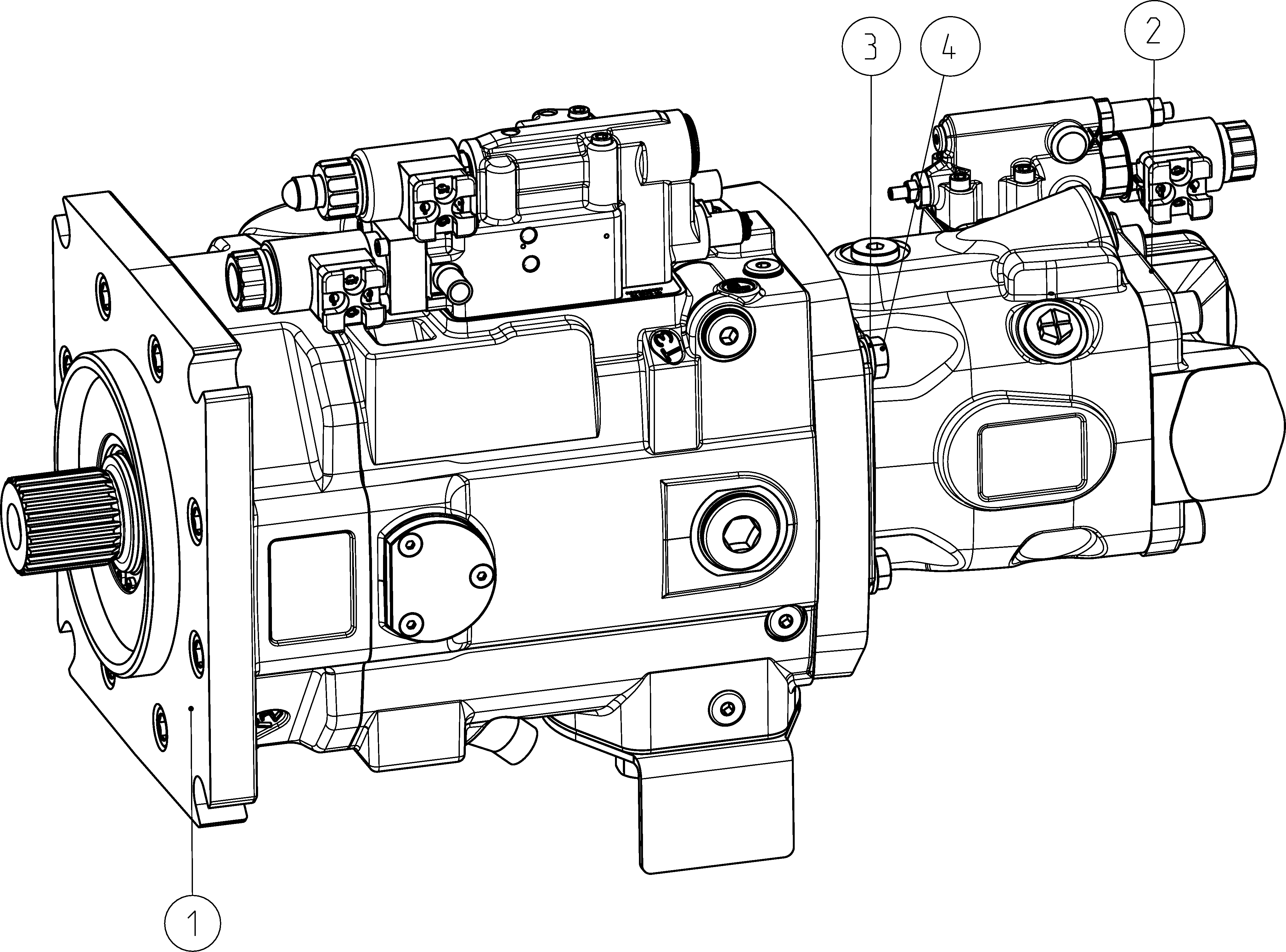 A11VO175E2DGT6BHK/40ML+A10VO63ED72-M270 — Drawing