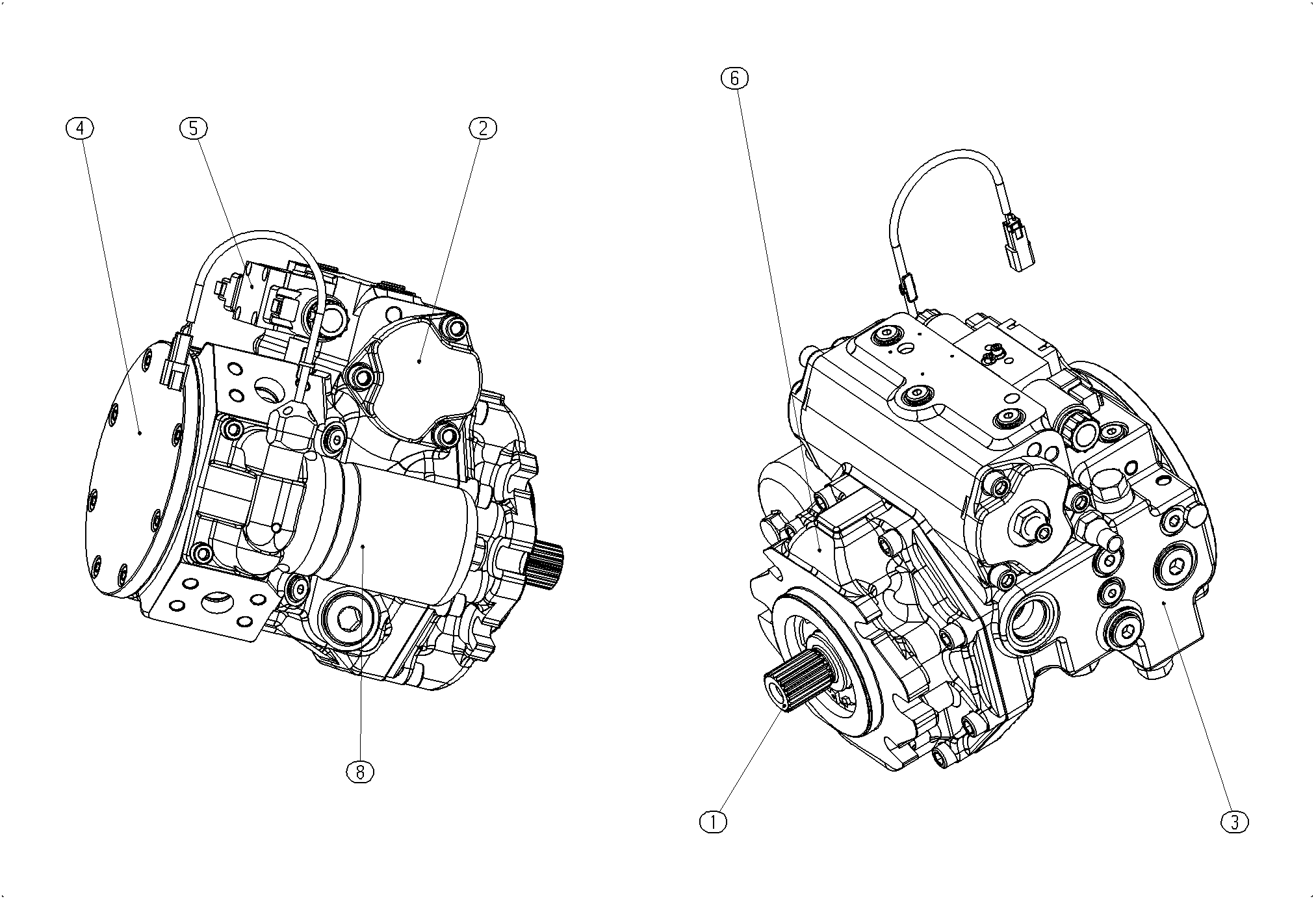 AXIAL-PISTON PUMP — Drawing